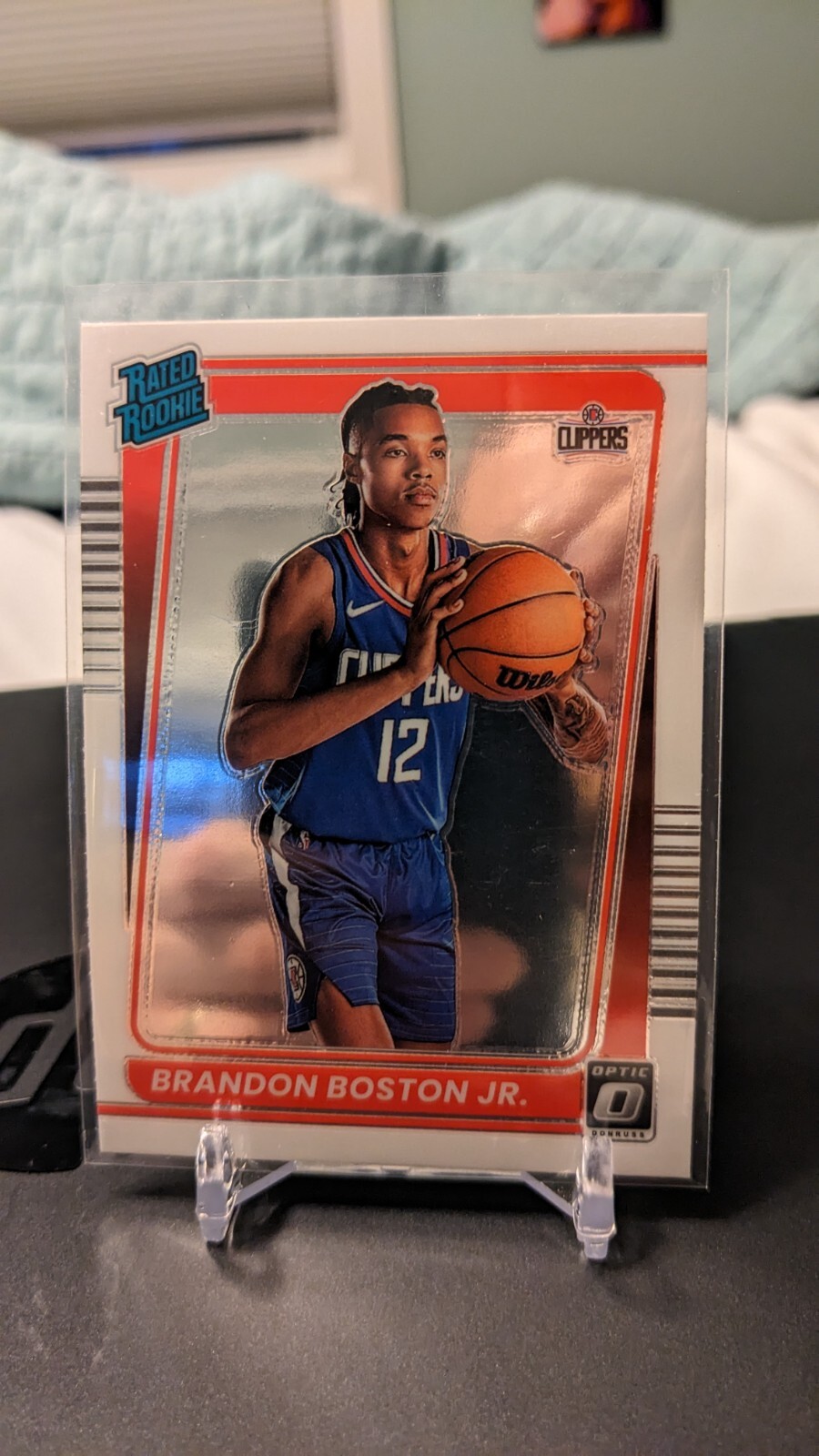 Brandon Boston Jr. 2021-22 Donruss Optic Rated Rookie Card #189 Clippers RC