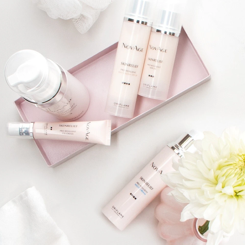 ORIFLAME NovAge Skinrelief PRO Sensitive skin - Set of 5 Full Size products. - Image 2 of 4