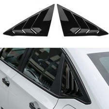 Fits 2022-2025 Honda Civic 11th Sedan Side Window Louver Vent Gloss Black 2PCS