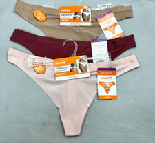 3 Pairs WARNER'S CLOUD 9 36 Invisible Thong Panty Underwear Women's 2XL / 9