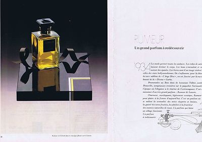 ADVERTISEMENT ADVERTISING 114 1979 LANVIN Rumeur le grand parfum (2 pages)