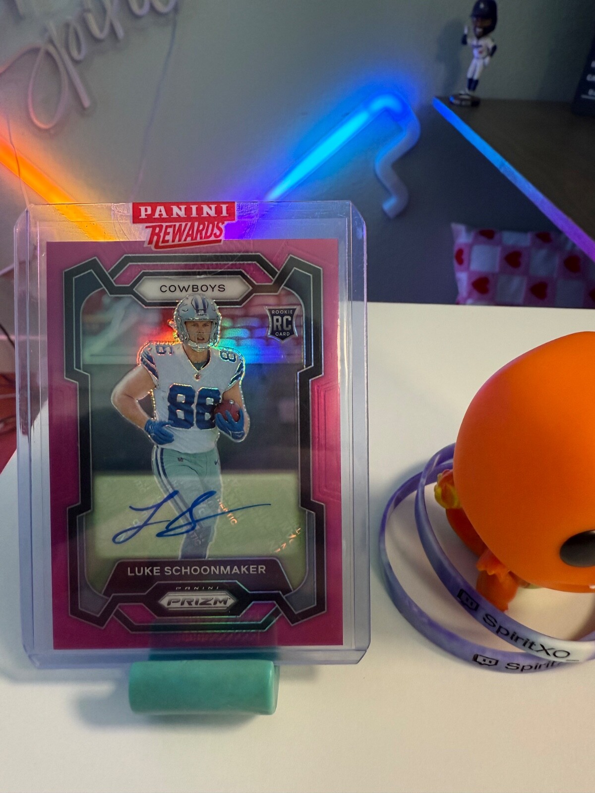 2023 Panini Prizm - Rookies Luke Schoonmaker #325 Pink Prizm Auto (RC)