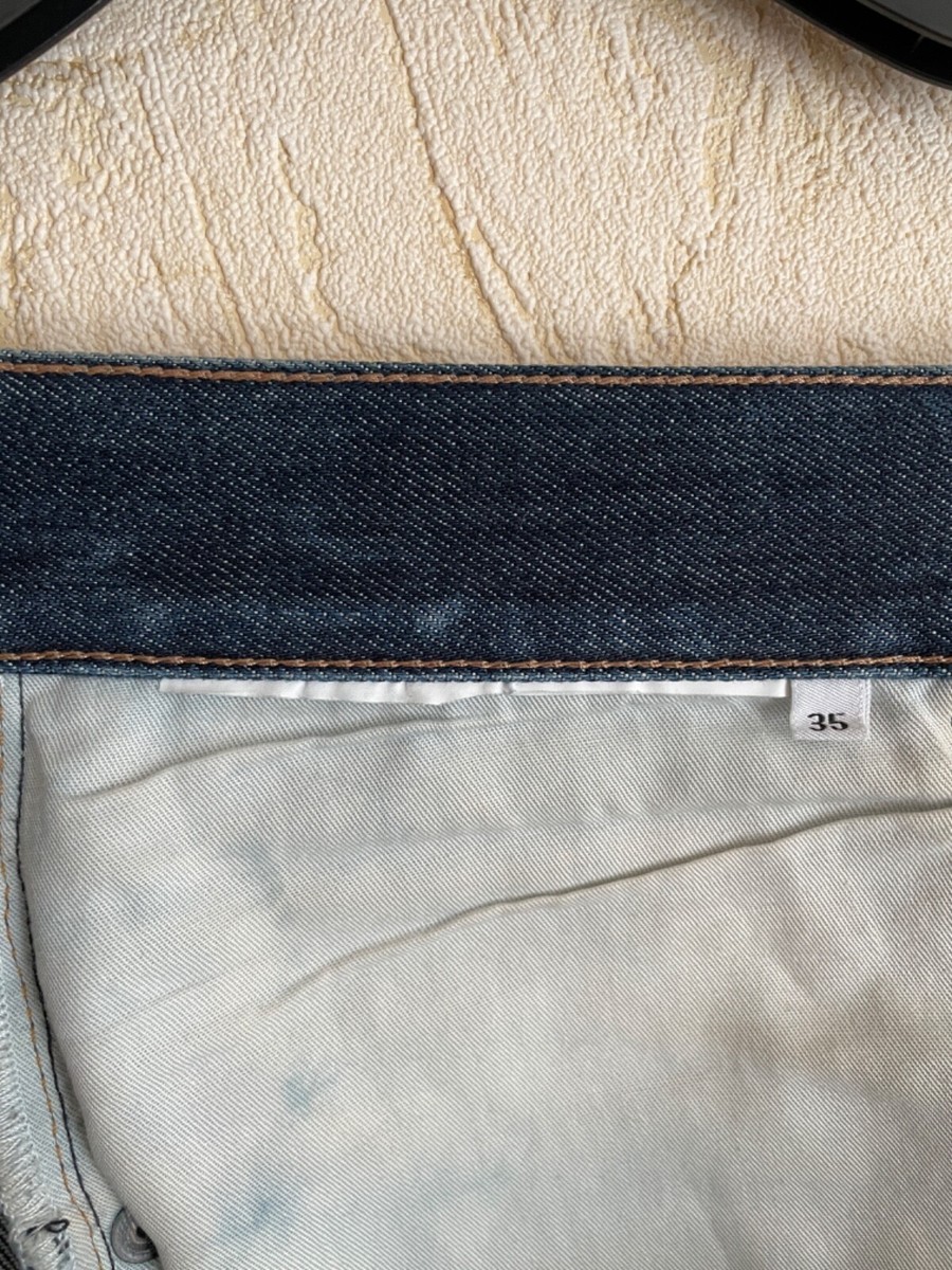 Prada Denim Indigo Blue Pants Selvedge Tight Fit Mens Jeans Prada Denim Indigo Blue Pants Selvedge Tight Fit Mens Jeans