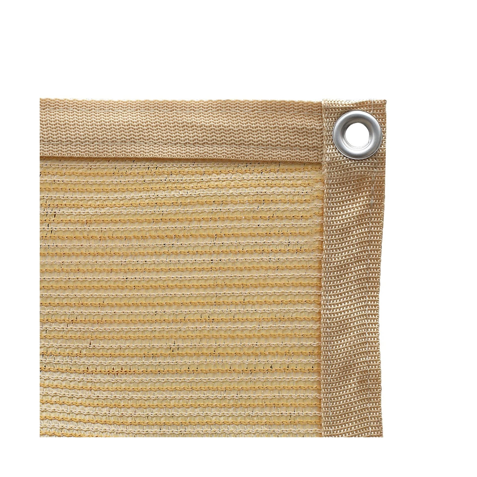 Shatex 90% Shade Fabric Sun Shade Cloth 12’ x 20’ Wheat Taped Edge w