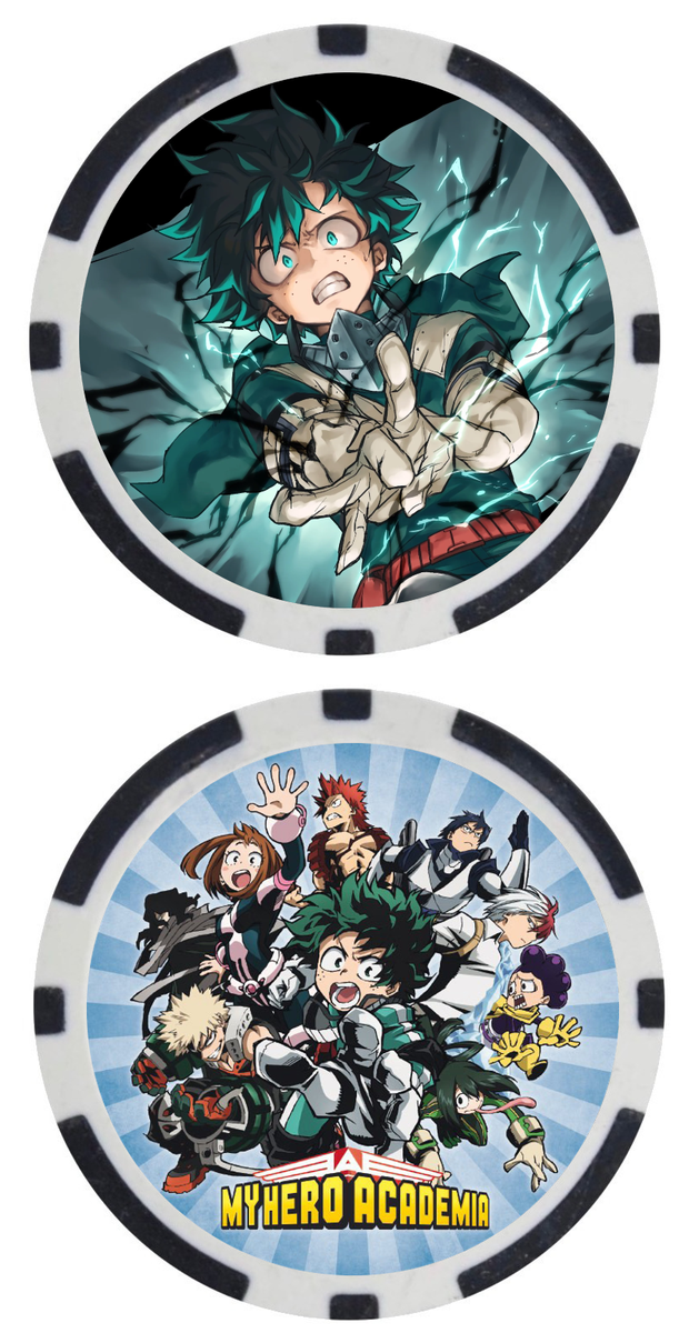 IZUKU MIDORIYA DEKU MY HERO ACADEMIA ANIME COLLECTORS POKER CHIP