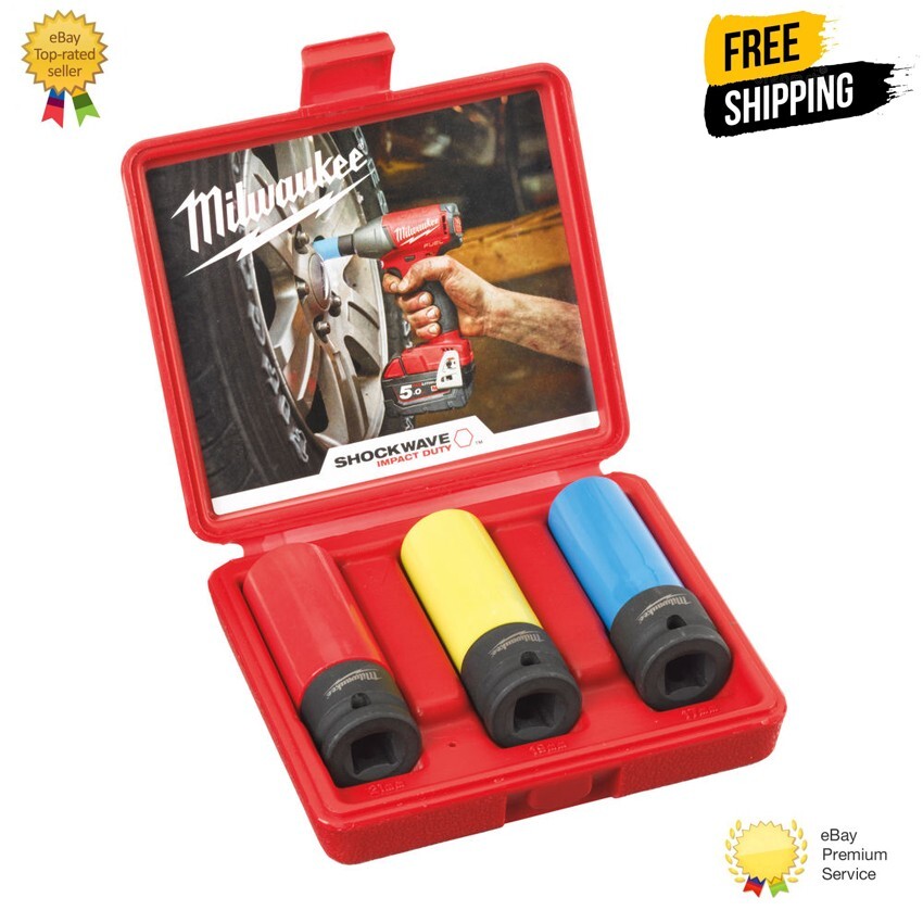 Milwaukee Automotive Impact Duty Socket Set ½″ - wheel nut socket set 4932451568