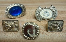 VINTAGE LOT OF 5 MR. T JEWELRY IMPERIAL TOY RINGS 1983 NR