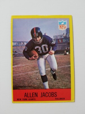 ALLEN JACOBS 1967 PHILADELPHIA FOOTBALL #112 NEW