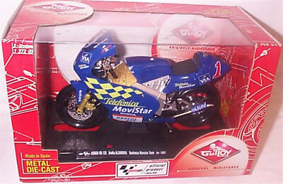 Honda RS 125 Emilio Alzamora Telefonica Movistar Team Maßstab 1:10 Guiltoy 13621