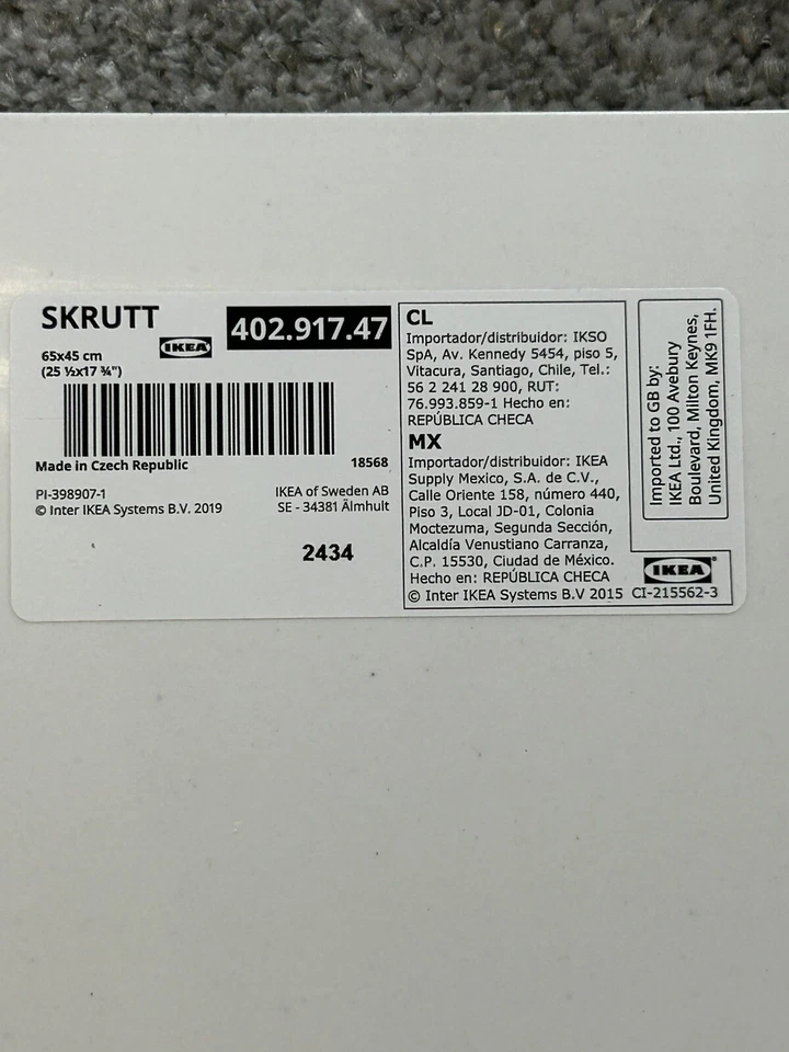 IKEA SKRUTT Schreibunterlage weiß 65x45 cm - Bild 2 von 2