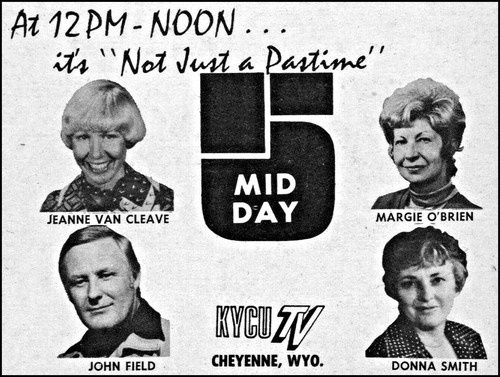 1978 KYCU tv News Ad Cheyenne Wyoming~Jeanne Van Cleave~John Field~Donna Smith