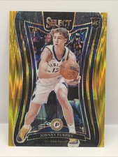 JOHNNY FURPHY 2024-25 Panini Select Rookie #367 Gold Flash Prizm #/10 Pacers SSP