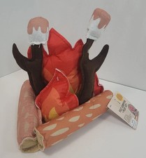 5 Piece Plush Pretend Campfire Smores Felt Play Set Kids Toys Dramatic Play