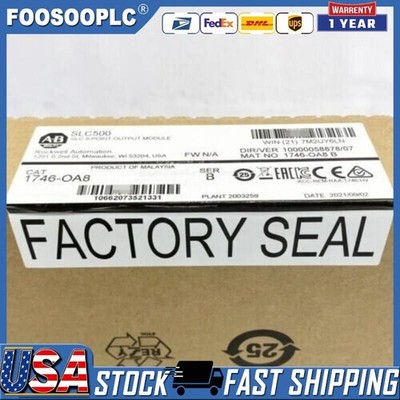 New Factory Sealed AB 1746-OA8 SLC 500 8 Point Output Module 1746OA8