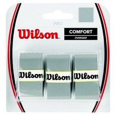 WILSON Pro Overgrip Comfort - 3 Pack Silver 4.5", Silver