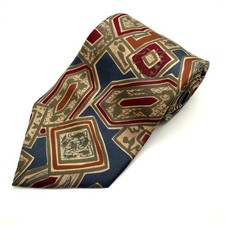 Christian Dior Monsieur Necktie All Silk Geometric Made in USA