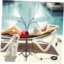 Standing Misters for Outside Patio – Adjustable Height Stand Misting 3.6 FT