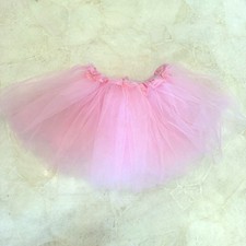 Girls Pink Tulle Tutu Skirt Elastic Satin Waistband Ages 2-8 ZYTUTU-001