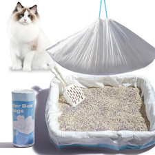 Jumbo Cat Litter Box Liner Bags Extra Large Thick,10 count,36" x 18" Heavy Du...