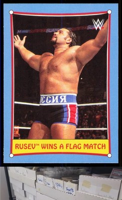 2017 Topps WWE Heritage #10 Rusev Bizarre SummerSlam Matches - CA