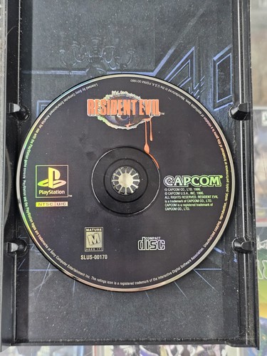 Resident Evil PS1 Long Box Playstation w/ Disc Manual Registration Card RARE - Afbeelding 8 van 22