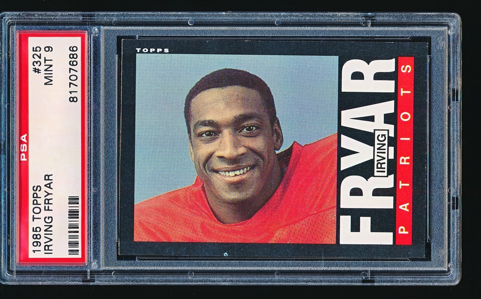 1985 Topps IRVING FRYAR Rookie #325 PSA 9