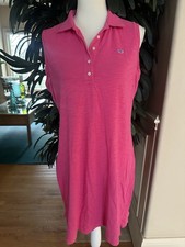 🩷💕Vineyard Vines Hot Pink Sleeveless Knit Polo Dress M🩷💕