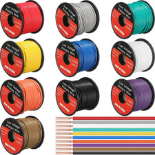 10 Pcs 14 Gauge Wire 100 Ft per Roll 1000 Ft Total Automotive Primary Wire Spo