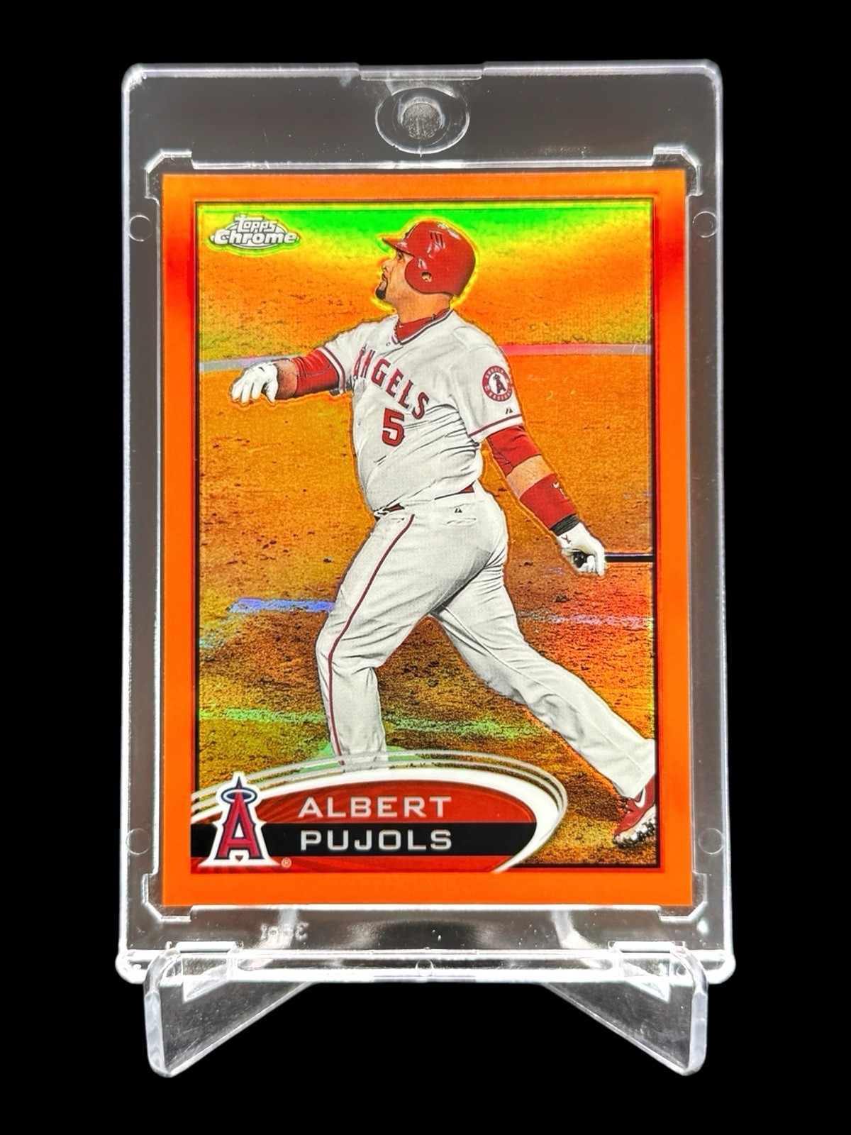 2012 Topps Chrome ALBERT PUJOLS ORANGE REFRACTOR #80 HOLO SP🔥CENTERED🔥RARE🔥