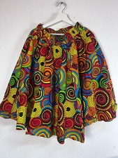 Look At Me Womens African Print Ankara Style Wrap Midi Skirt One Size Multicolor
