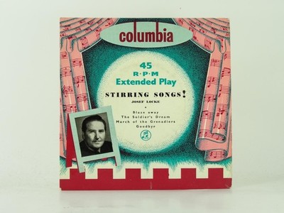 JOSEF LOCKE STIRRING SONGS (44) 4 Track 7'' Single including Picture Sleeve COLUM