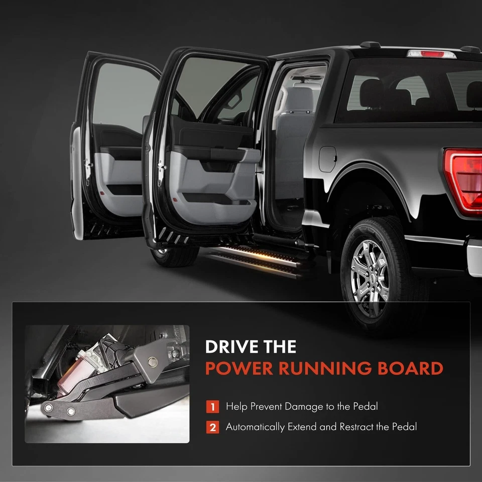 Pair Power Running Board Motor For 2007-2014 Ford Expedition Lincoln Navigator Foto 3 de 4