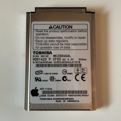 Toshiba MK2004GAL 20gb Hard Drive Replace for iPod Classic 3rd/4th Generation