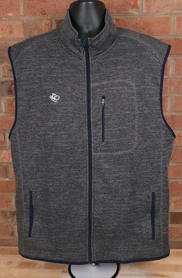 Johnnie-O Heather Gray Knit Zip Vest Harris Teeter Mens Size 2XL