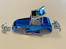 DASH "SUPER MODIFIED" HO BODY CHROME BLUE FITS AURORA AFX MODEL MOTORING NOS