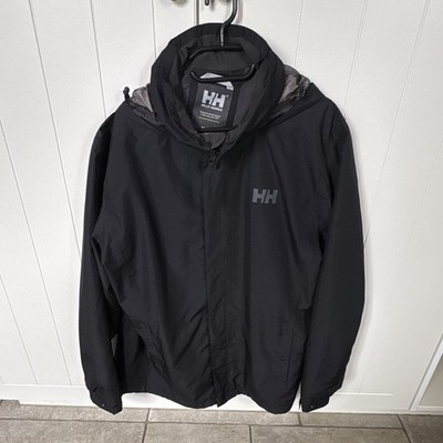Helly Hansen Herren Jacke Schwarz XL Regular mit Kapuze Reißverschluss Polyester