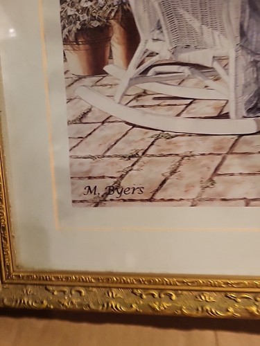Melinda Byers “Tea Party” Artist Signed Print Framed - Picture 5 of 8