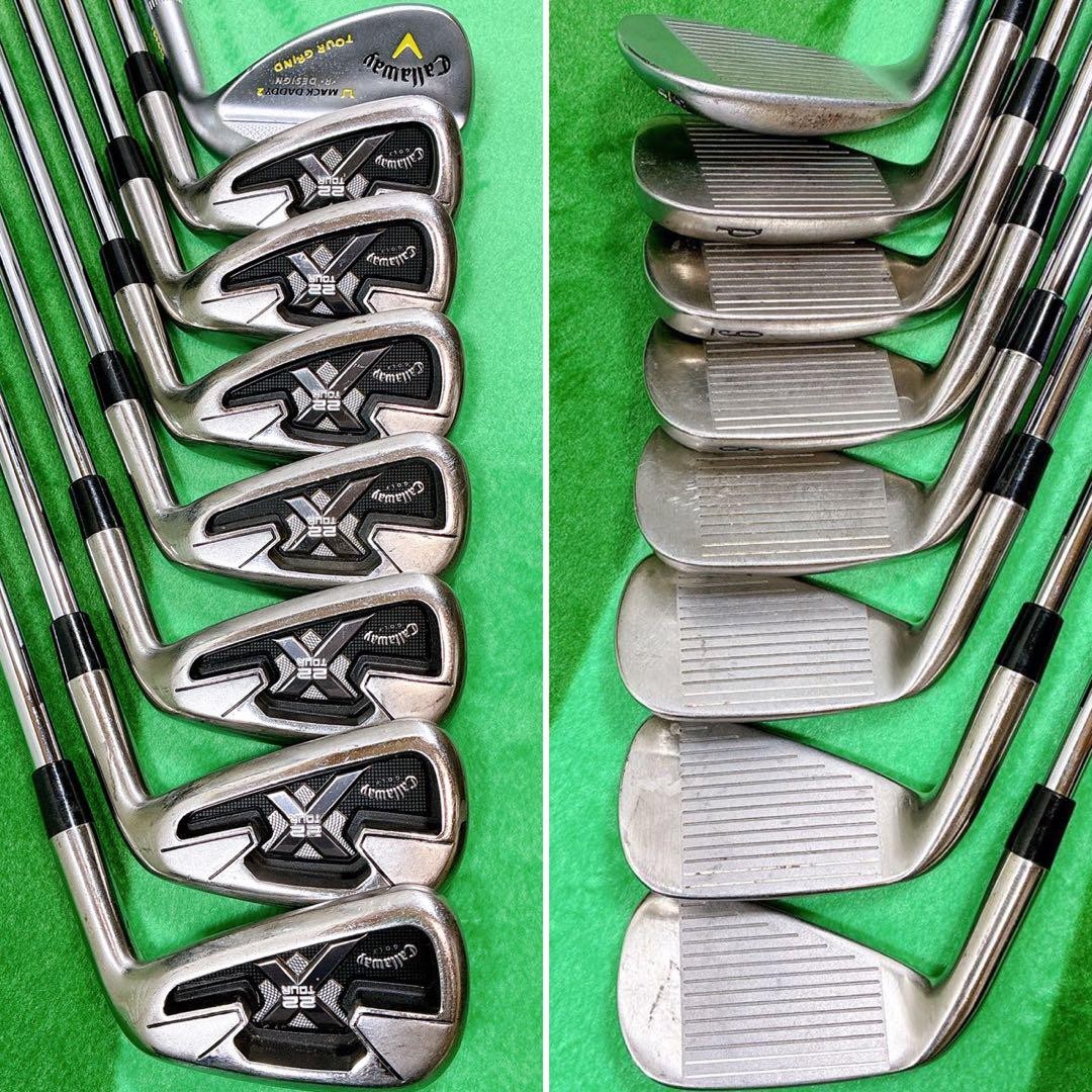 Callaway X2HOT／X-22 TOUR メンズゴルフクラブ　12本 Callaway X2Hot/X-22 Tour Men's Golf Clubs Set 12pcs Right