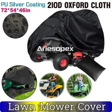 Heavy Duty Riding Lawn Tractor Mower Cover Waterproof UV Protector Fits 72"x54''