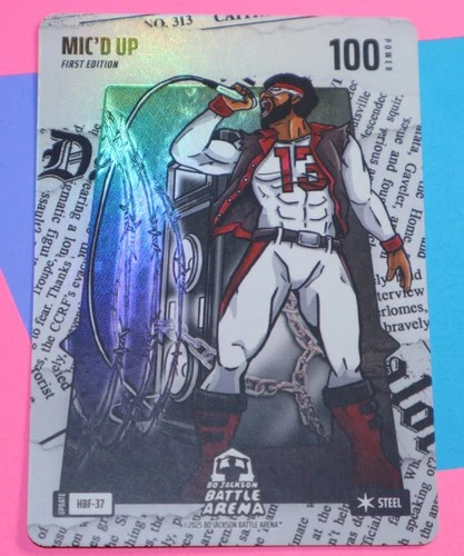 Bo Jackson Battle Arena MIKE EVANS MIC'D UP Headlines Battlefoil Steel #HBF-37