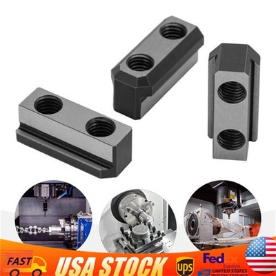 Jaws T Nut 3 Pcs Set For 8'' Hydraulic 3-jaw Hollow Chuck T-nuts
