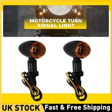 2PCS Motorcycle LED Bullet Turn Signals Blinker Light Indicator Amber Lamp UK