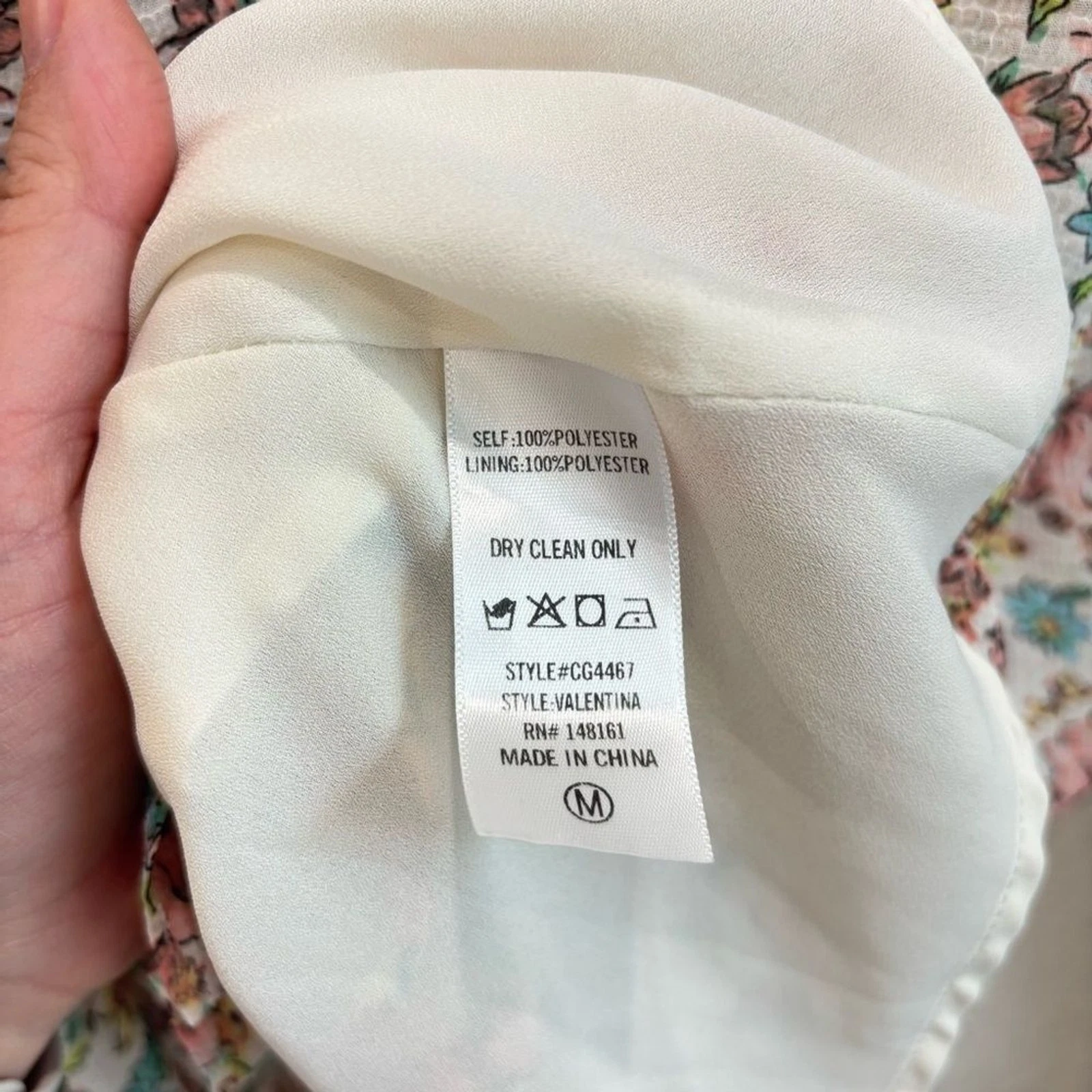 VALENTINO Abito Buddy Love Valentina floreale babydoll manica a sbuffo taglia media