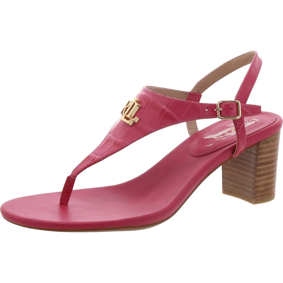 Женские туфли на каблуке Westcott II розового цвета от Lauren Ralph Lauren среднего размера BM BHFO 0272 15290₽