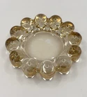 Vintage Iridescent Amber BOOPIE, BUBBLE Anchor Hocking ASHTRAY, 5"