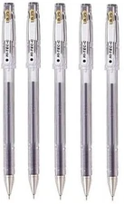 Pilot Hi Tec C 025 Gel Ink Pen Set Of 5 Hyper Fine Point 0.25Mm Black Ink
