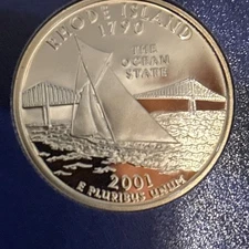 2001-S PROOF RHODE ISLAND STATE QUARTER
