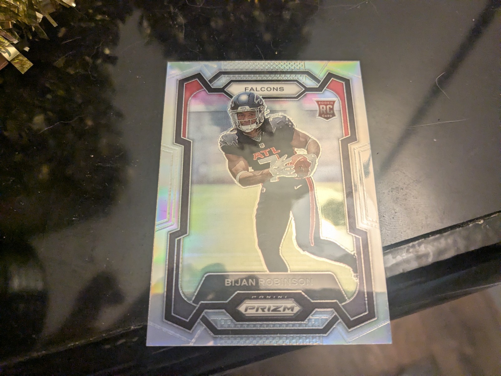 2023 Panini Prizm Football - Bijan Robinson True Silver Prizm RC #305 Falcons