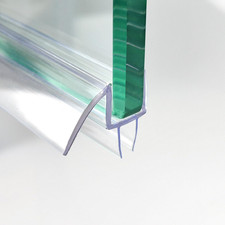 36" Shower Door Bottom Seal Strip for 3/8" (10Mm) Glass – Ultra Clear Polycarbon