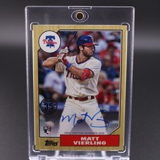 2022 Topps Series 2 Matt Vierling RC 1987 Topps Baseball Autographs #87BA-MV